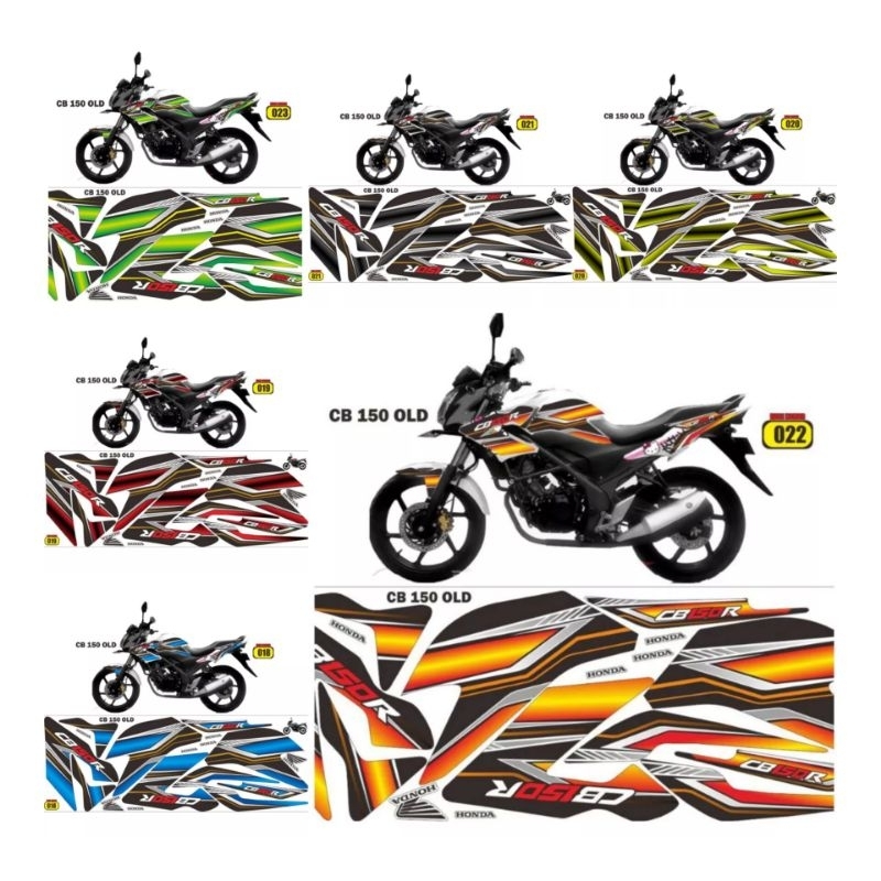 (Bisa COD) Decal cb150R lama / Sticker cb 150 R old / striping cb 2013