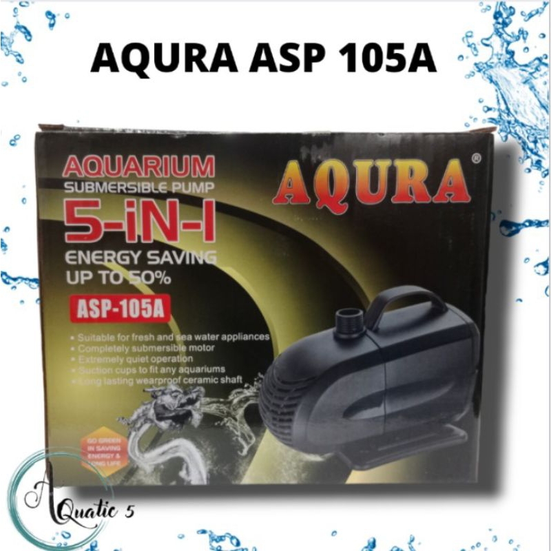 Pompa Kolam Air Mancur Hidroponik AQURA ASP 105A