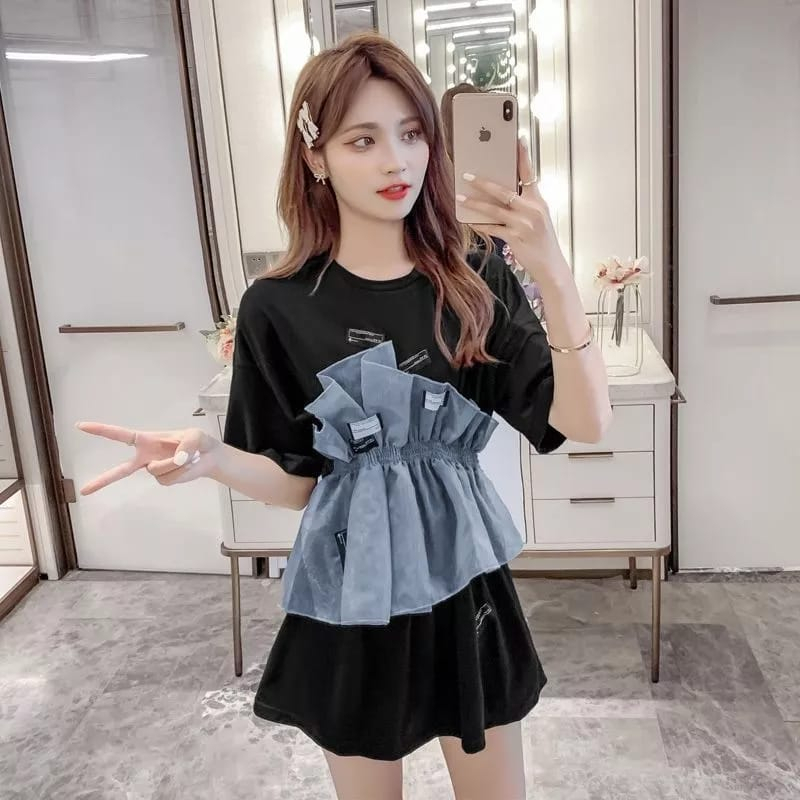 BLOUSE IMPORT FASHION VIRAL KOREA 2023/TOP SIZEXL/ATASAN WANITA BLOUSE