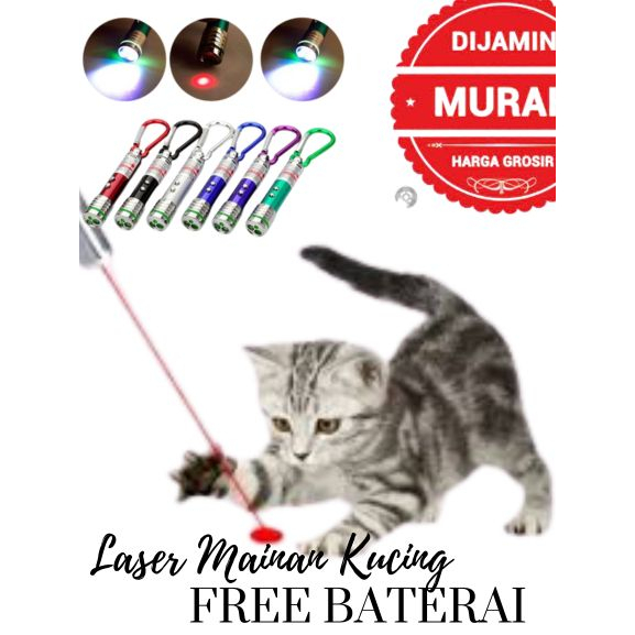 Laser Pointer Mainan Kucing Murah FREE BATERAI