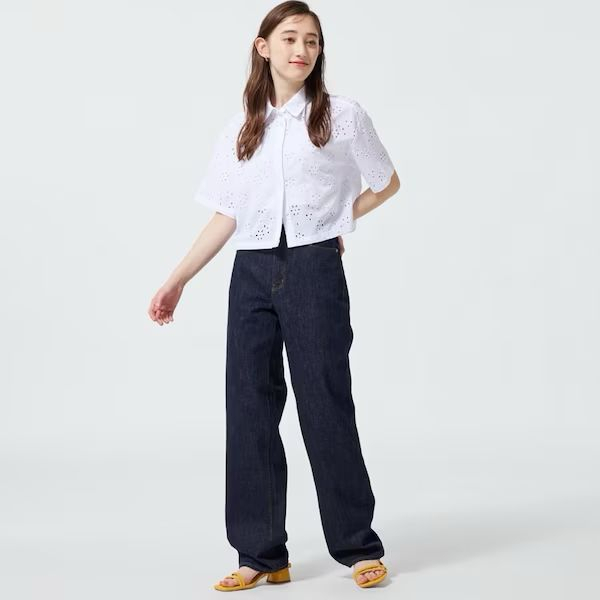 GU Uniqlo Straight High Jeans