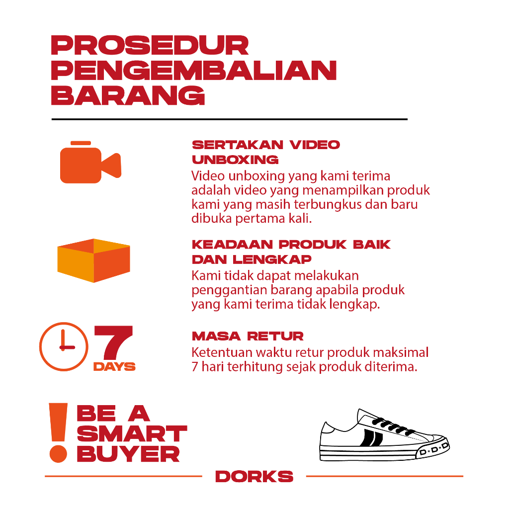 ORIGINAL Dorks - Metro Low Black Sepatu Sneakers Casual Pria Wanita