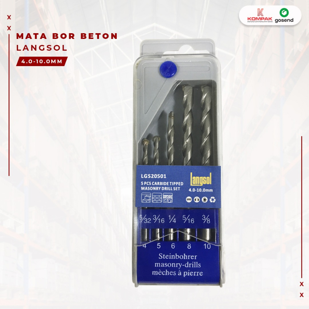 Mata Bor Beton set 5pcs Langsol