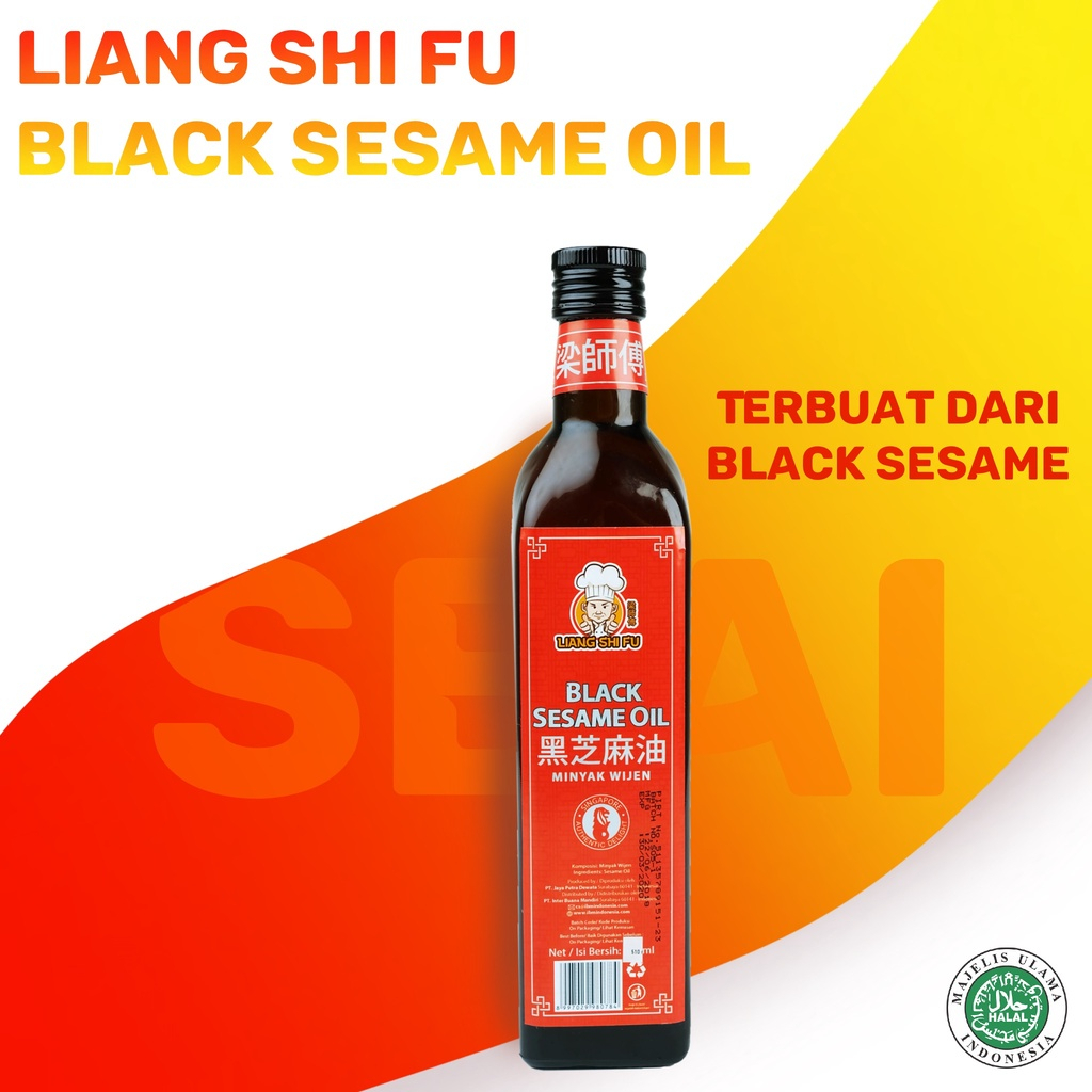 Liang Shi Fu Black Sesame Oil / Minyak Wijen Hitam 510ml