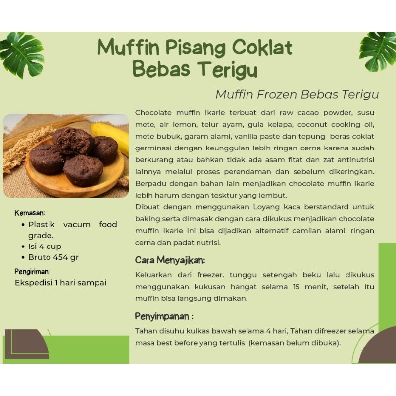 

Muffin Pisang Kukus Ikarie Organic Gluten Free