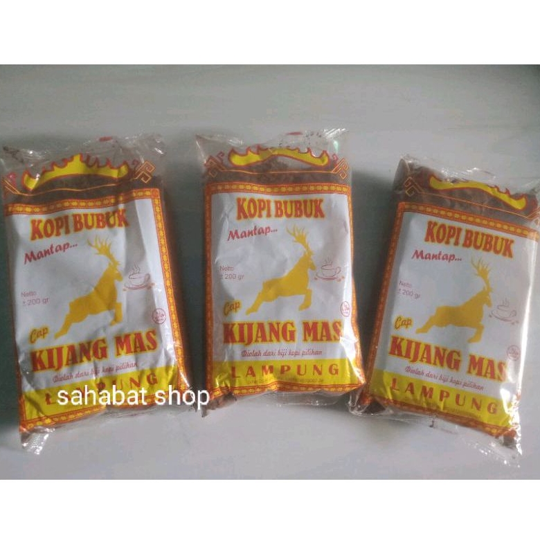 

kopi bubuk capk kijang mas Pringsewu Lampung 200gram