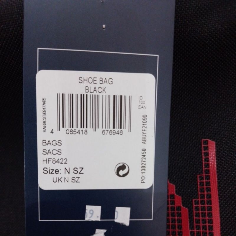Tas Reebok Shoe Bag HF8422