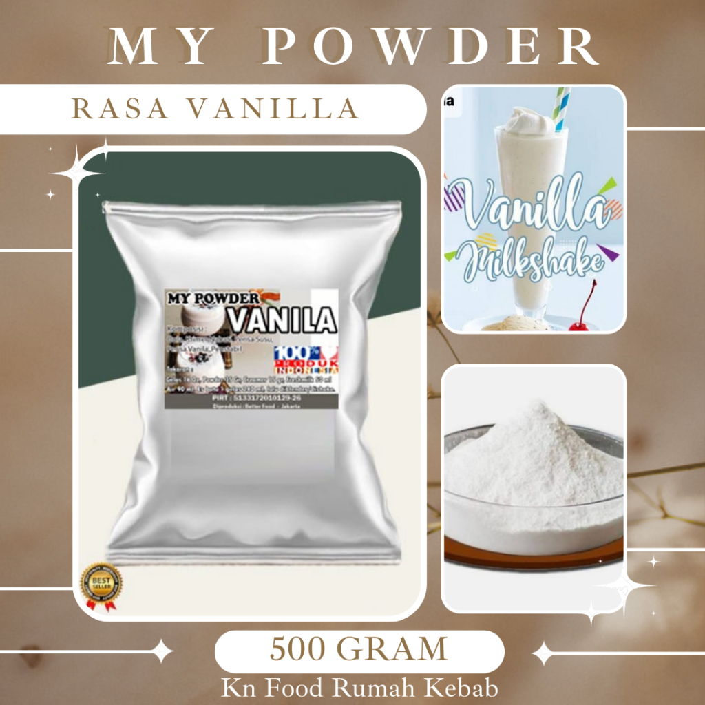 

Bubuk Minuman Vanilla 500gr || Vanila Powder - 500 gram