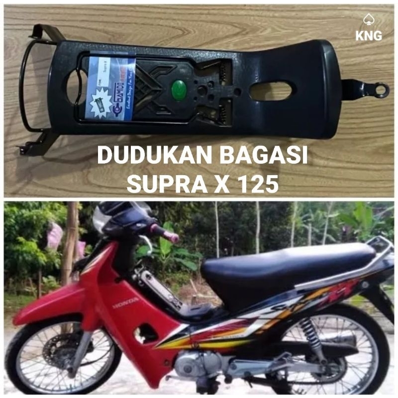 Dudukan Bagasi Tengah Motor Supra X 125 Fi New - Bagasi Jepit Supra X 125 Tempat Barang Kokoh