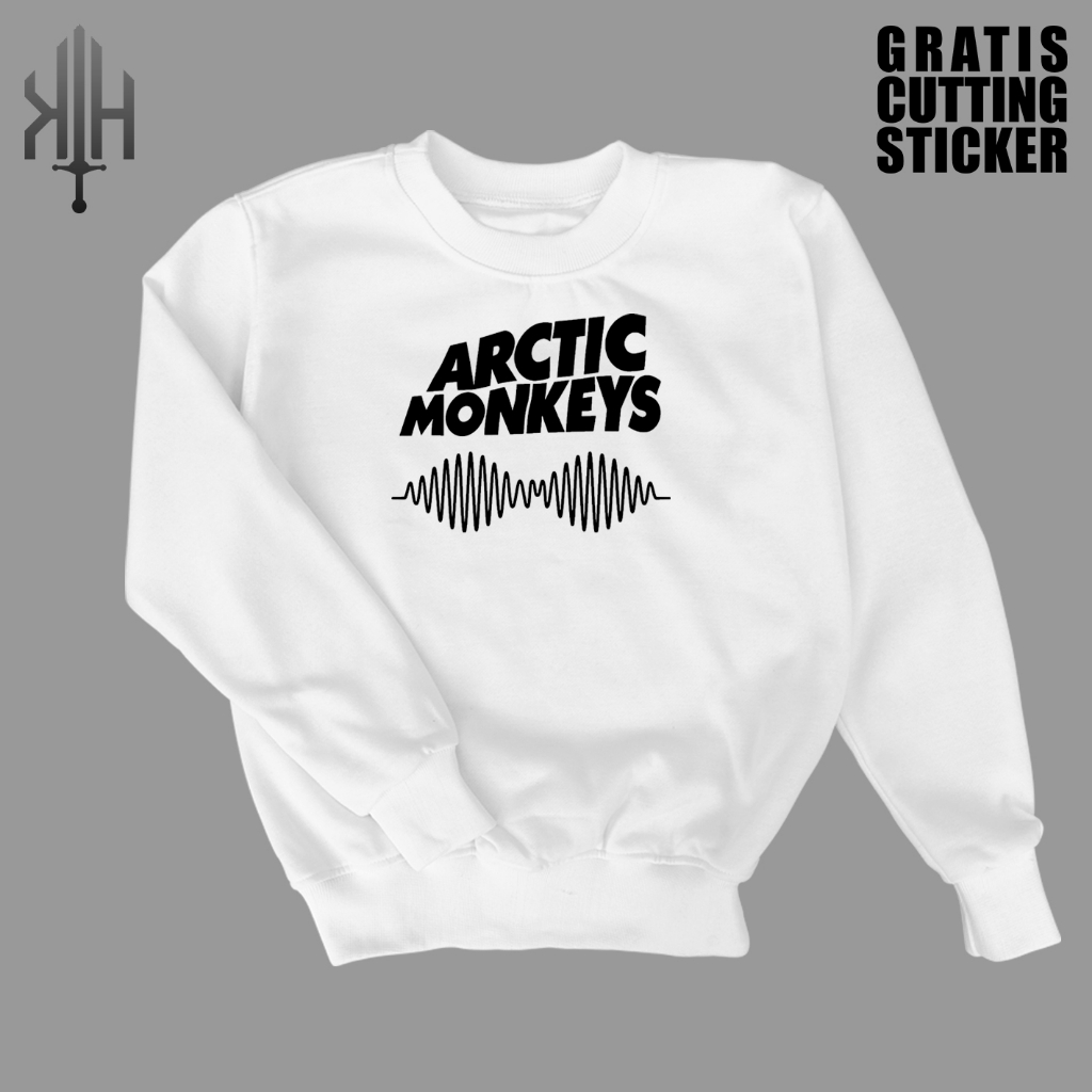 Crewneck Sweater Arctic Monkeys 01-Crewneck Pria-Sweater Wanita