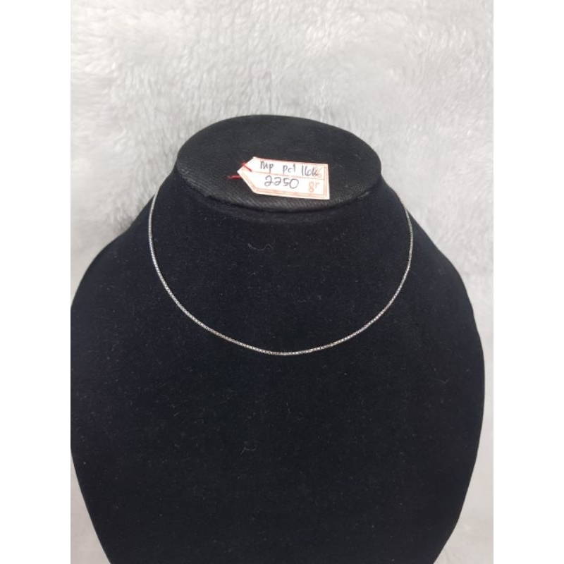 KL116K264K Kalung model italy white gold berat 2.250 pj 32,5cm kadar 70% 16k toc 700HWT
