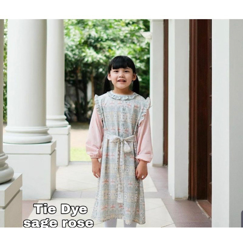 baju anak lebaran vanillahijab / kid vanillahijab / tunik tiedye sagerose vanillahijab
