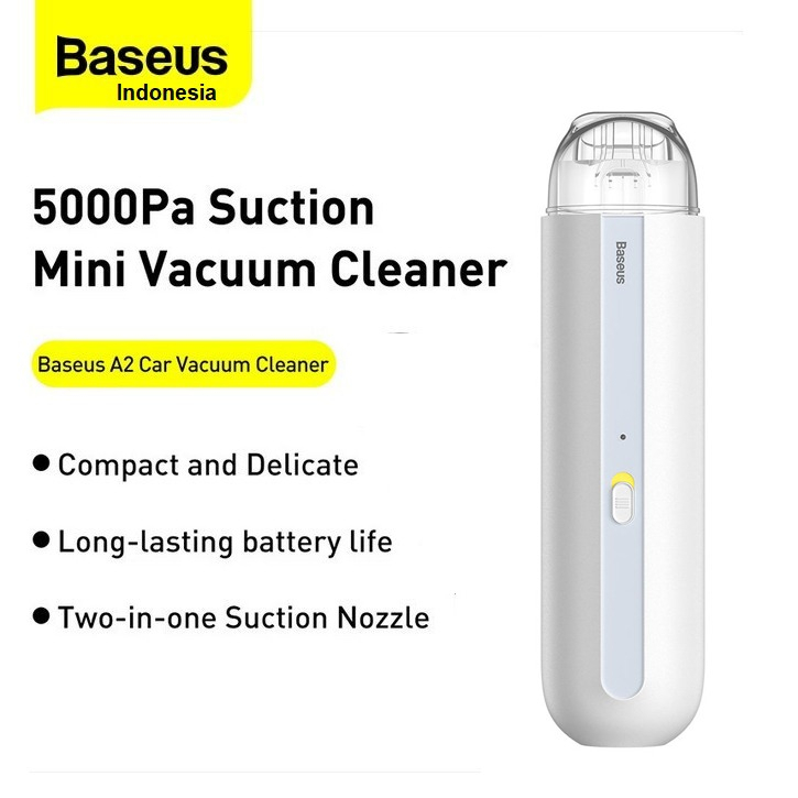 BASEUS ORIGINAL A2 Vacuum Cleaner Mini Wireless Penyedot Debu Multifungsi Vakum Mobil Car Vacum Port