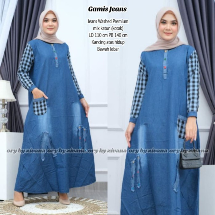 ORIANA MAXY JEANS / JEANS PREMIUM / GAMIS JEANS JUMBO/ GAMIS JEANS MURAH