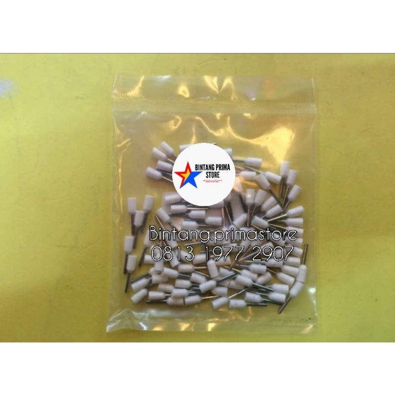 Skun Kabel Ferrules / Scun Botol 0.5 mm E0508 Warna Orange / Putih