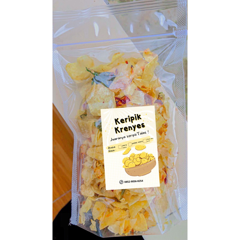

keripik talas pedas daun jeruk