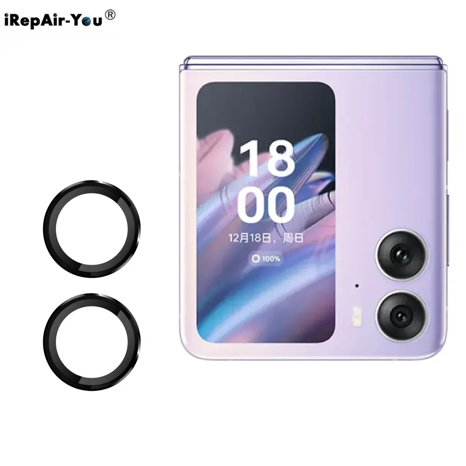 Metal ring TEMPERED GLASS Anti gores kaca Camera Kamera Screen Guard Oppo N2 FLIP antigores