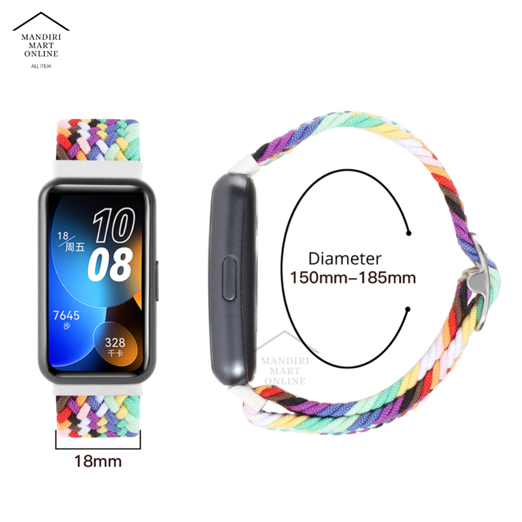 Strap Nylon Huawei Band 8 Tali Pengganti Huawei Band 8 Bahan Nilon Loop