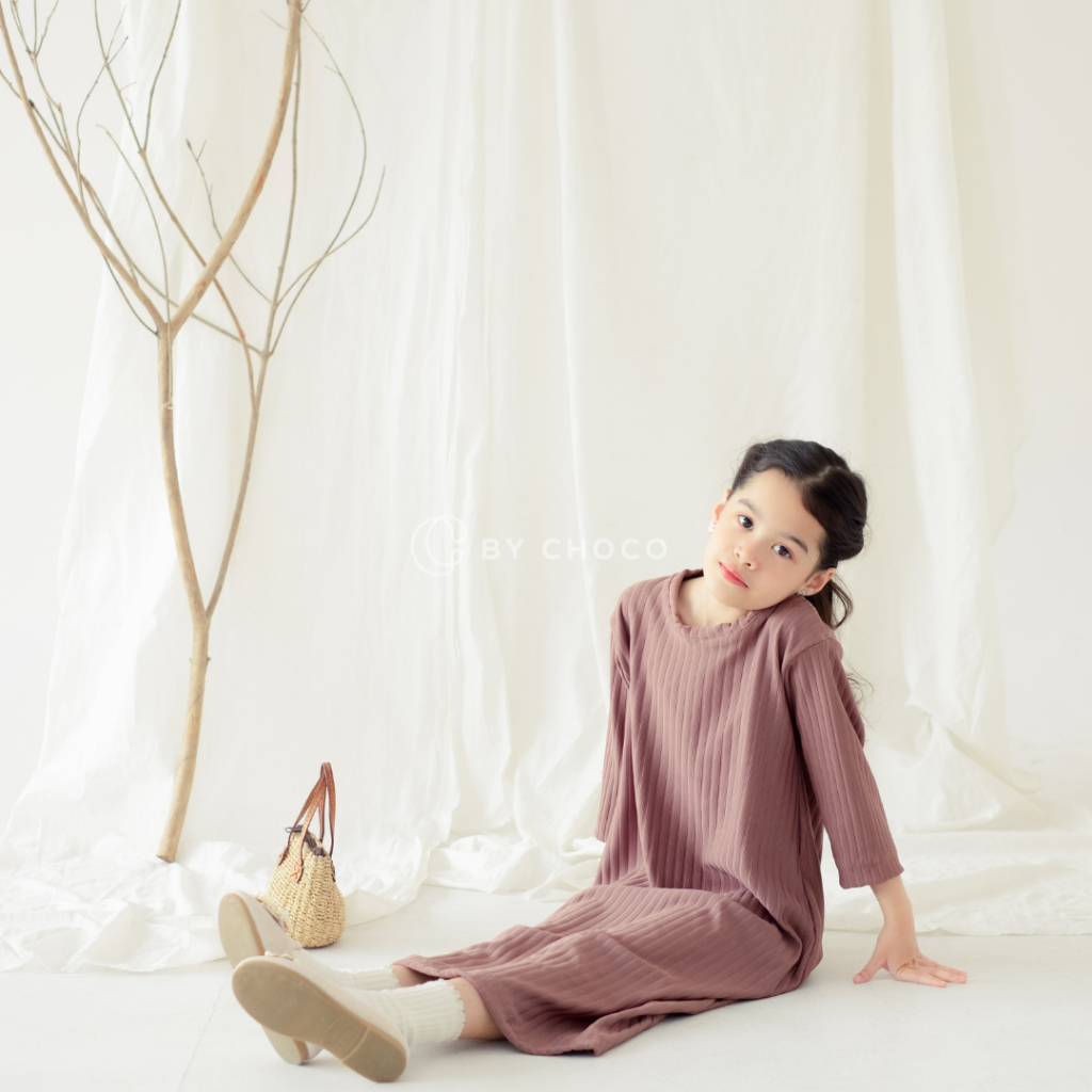by Choco - Dress Kids Knit Hornet - Gamis Anak - Baju Anak Rok Mengaji