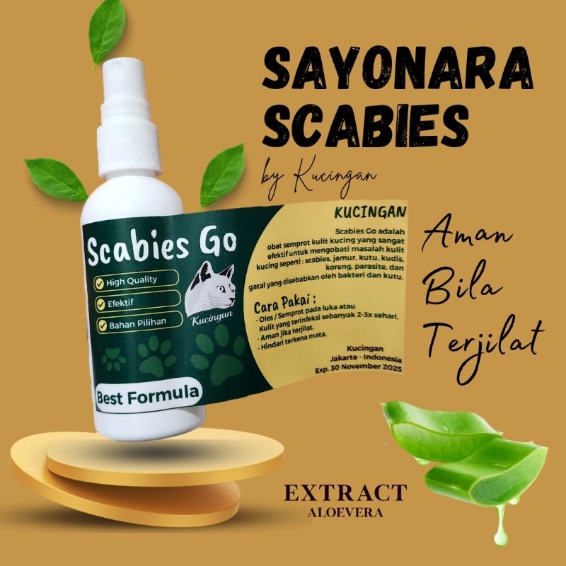 SCABIES GO Obat Anti Scabies Gudik Koreng Kucing Herbal