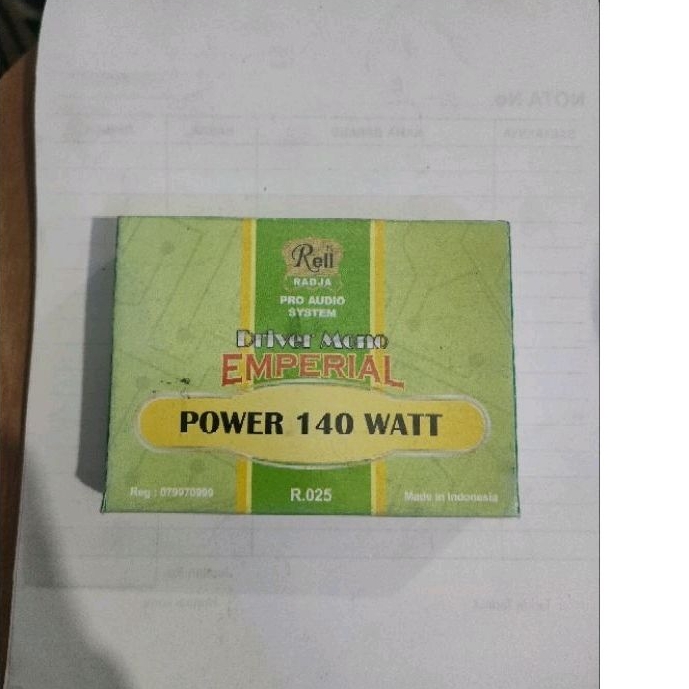 Driver EMPERIAL power 140 Watt Mono.Pcb Fiber