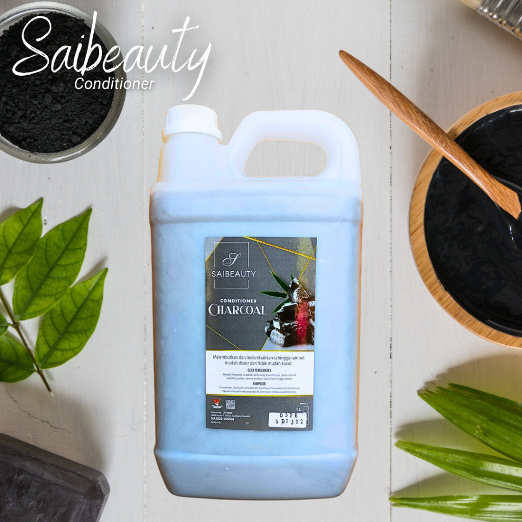 Saibeauty Conditioner CHARCOAL Jerigen 5 Liter (BPOM)