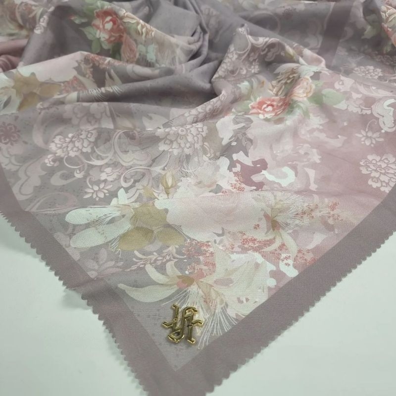 Higt Quality Segi Empat Amani series  | Jilbab Voal Scarf Super Digital Printing