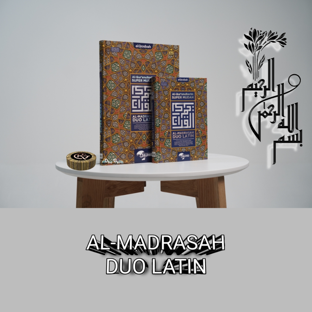 Alquran A4 Duo Latin Almadrasah Terjemahan | Terjemah Perkata Tajwid Warna | Al Quran Alqosbah TERBARU