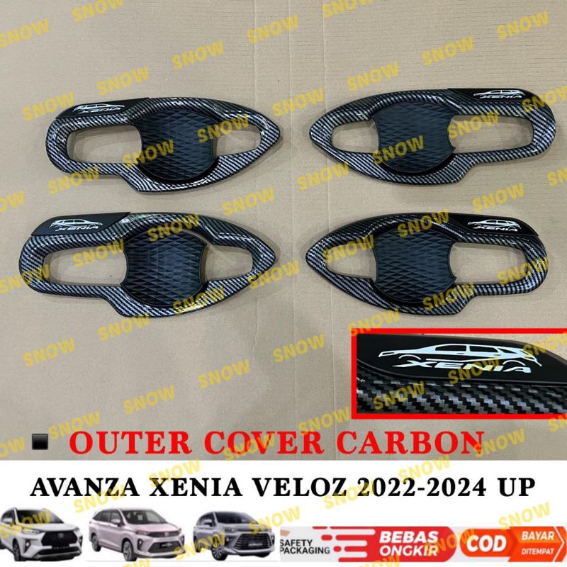 Cover Outer Avanza Xenia Veloz 2021 2022 2023 2024 UP Exclusive Carbon