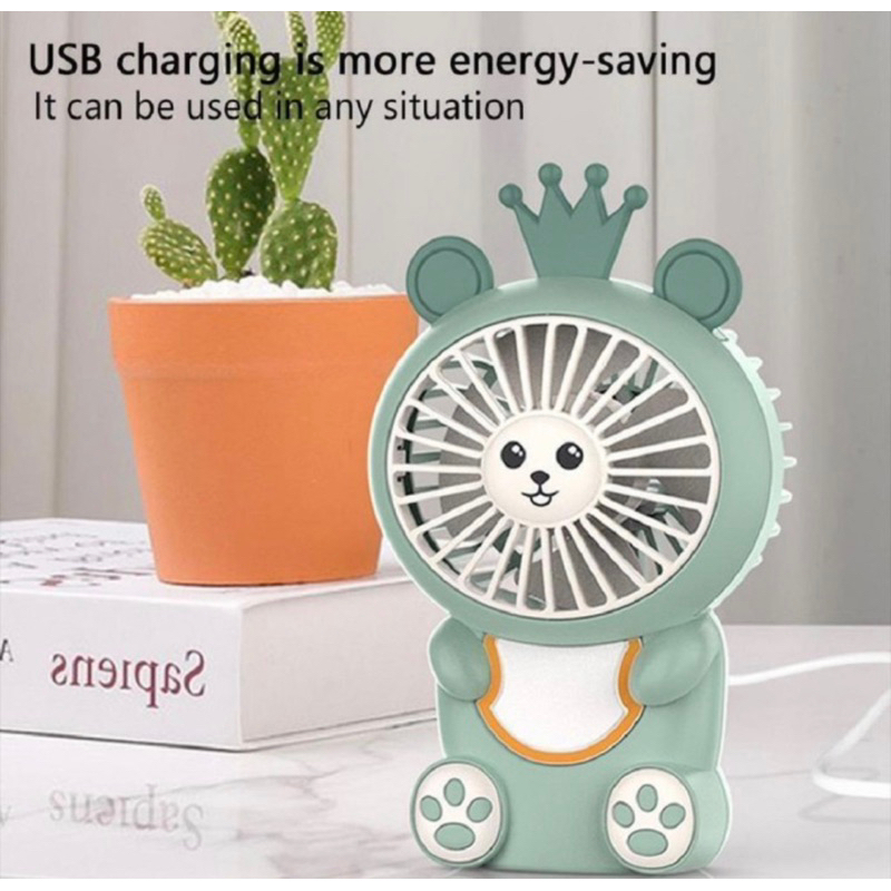 Kipas Angin Mini Portable Rechargeable - Fan Mini - Kipas Genggam HK59-5B -