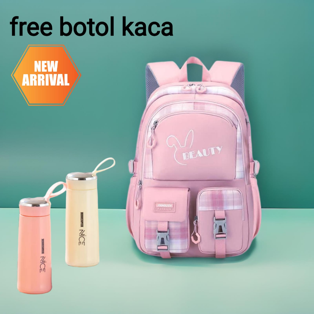 Tas Sekolah anak Tas Ransel Casual cewek 3 in 1 Luminous Backpak Tas Sekolah TR804