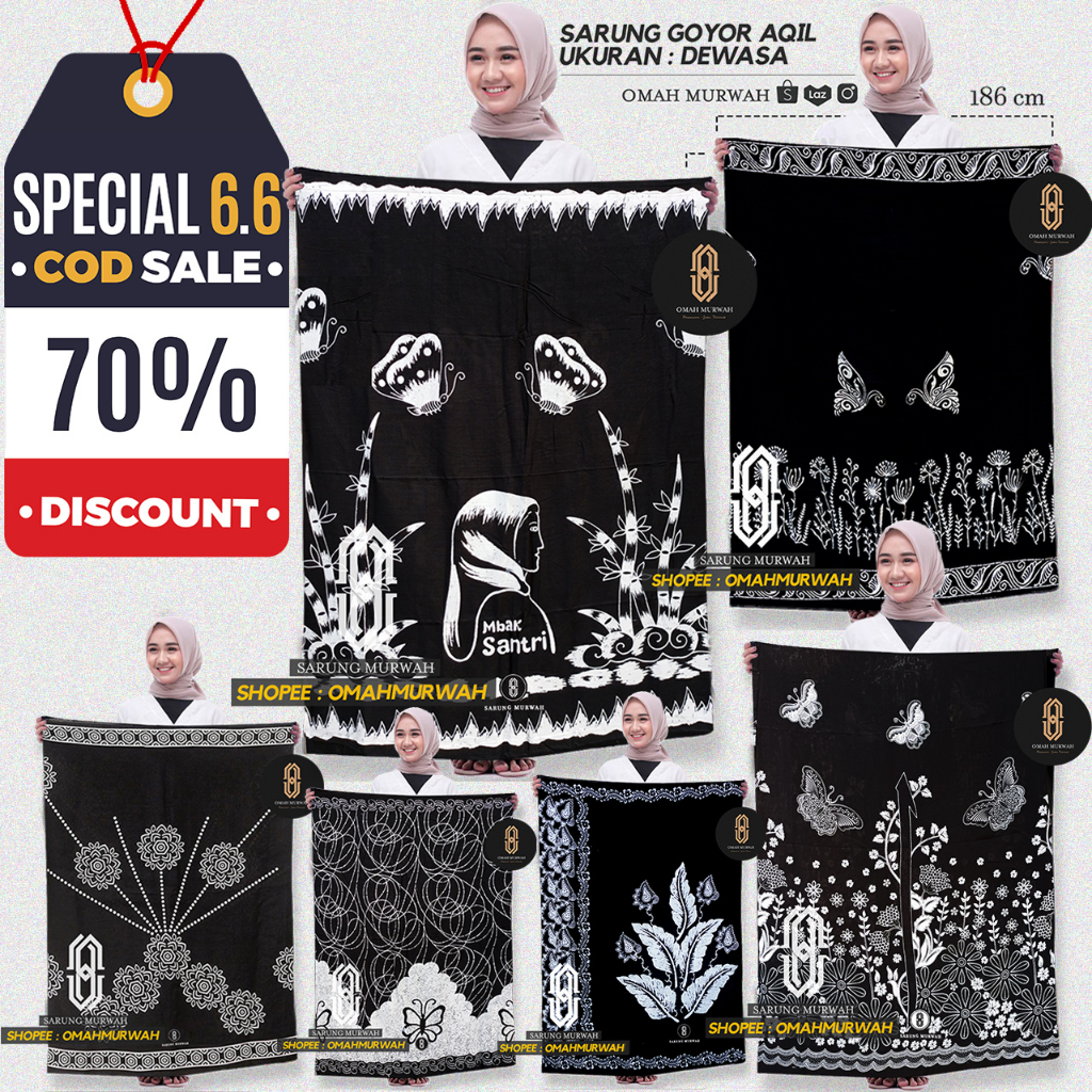 SARUNG BATIK WANITA SANTUNG GOYOR GLOYOR MBAK SANTRI MUZA AQIL