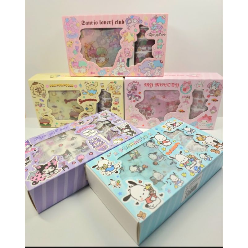 

Wishi tape selotipe motif dekorasi planner journal motif sanrio