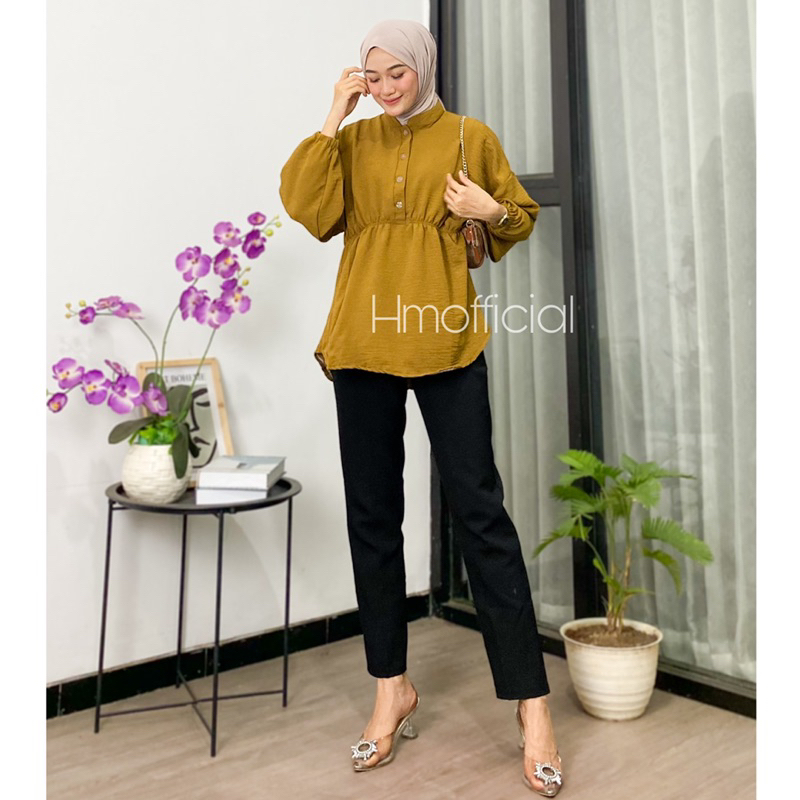 Amanda Blouse Serut Crinkle Premium