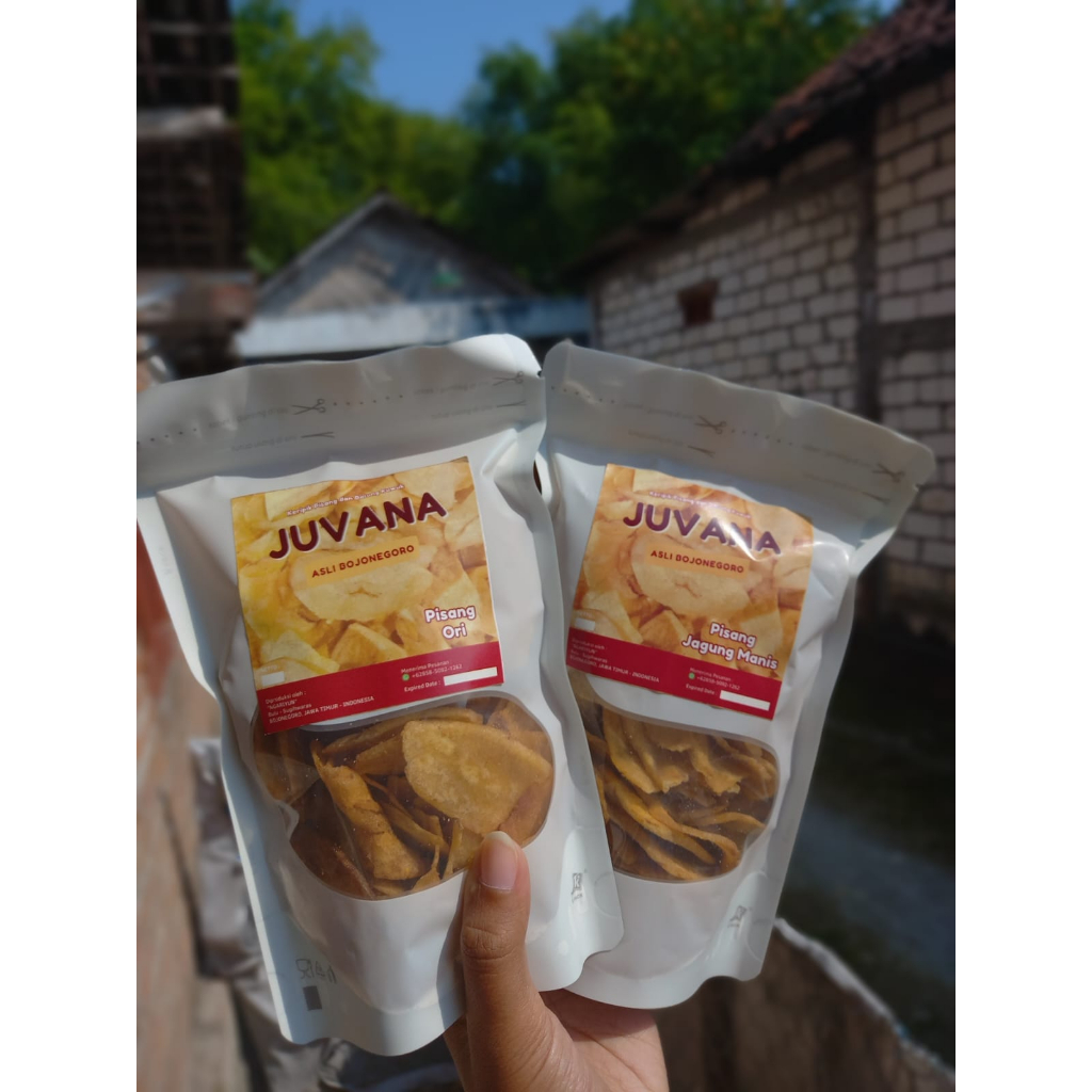 

(100gr) KERIPIK PISANG JUVANA ORIGINAL/JAGUNG MANIS