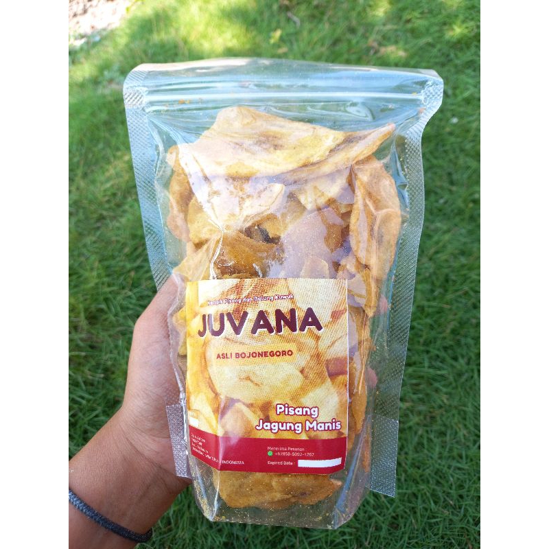 

(150gr) KERIPIK PISANG JUVANA ORIGINAL/JAGUNG MANIS