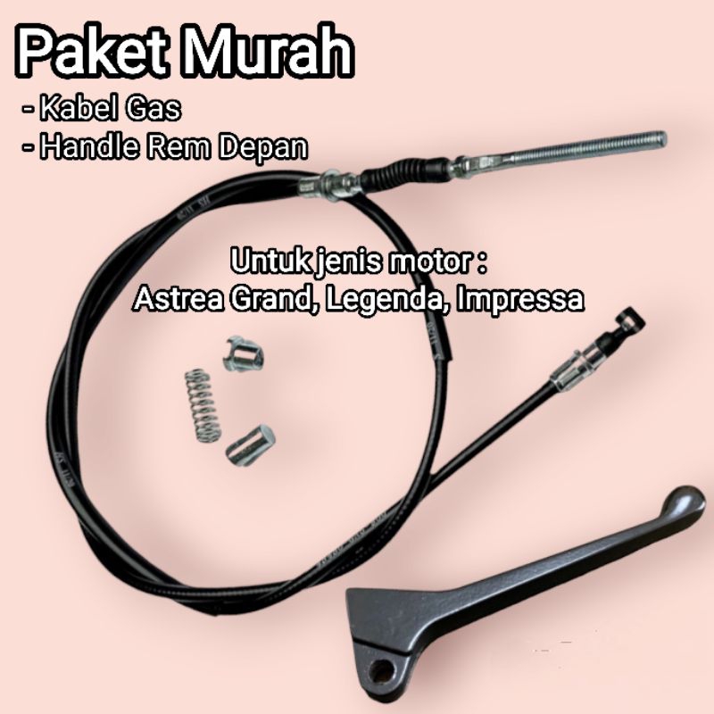 RB1 Kabel Rem Set Handle Rem Depan Honda Astrea Grand Legenda Impressa Good Quality