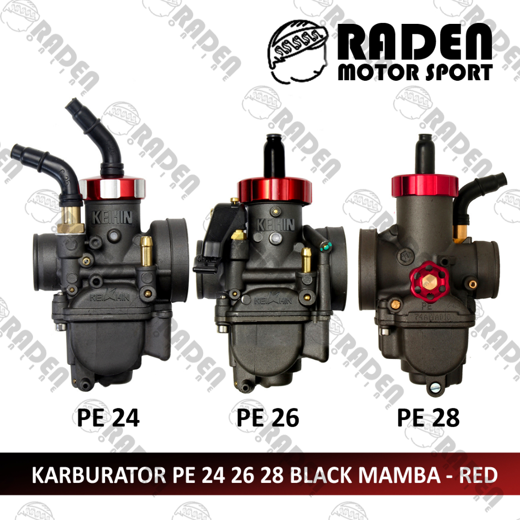 (COD) KARBURATOR  NSR HITAM BLACK MAMBA PE 24 26 28 GRADE SKEP KUNINGAN DOVE KARBULATOR KARBU PE24 P