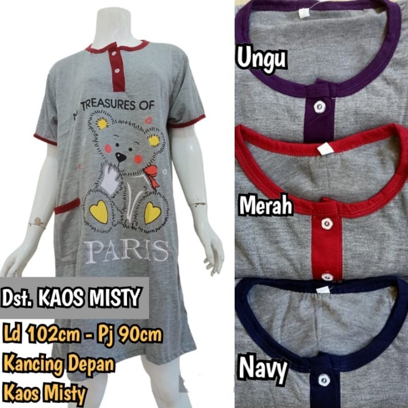 Ecer Daster Kaos Remaja, Midi Dress Pendek