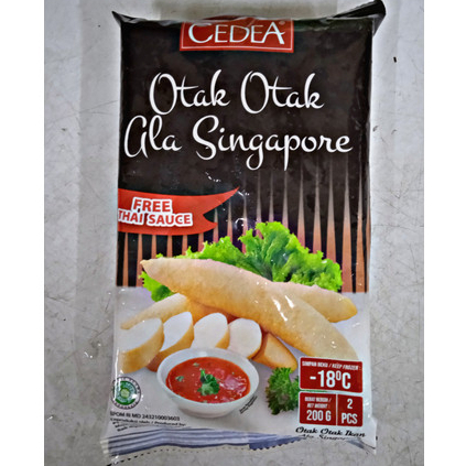 

CEDEA OTAK OTAK SINGAPORE 2pcs 200gr GRATIS THAI SAUCE - OTAK OTAK SINGAPUR / OTAK OTAK SEAFOOD