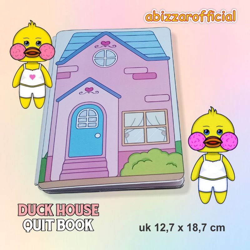 DUCK HOUSE QUIET BOOK MAINAN EDUKASI ANAK PAPER BOOK BONGKAR PASANG SENDIRI