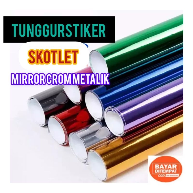 skotlet motor mirror crom mirror super glosy premium metalik merah crom metalik mirror black