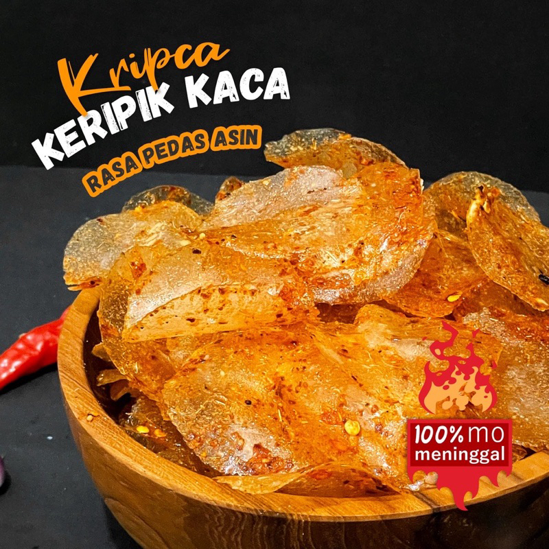 

Kripca Kripik Kaca Pedas Asin 250 gram