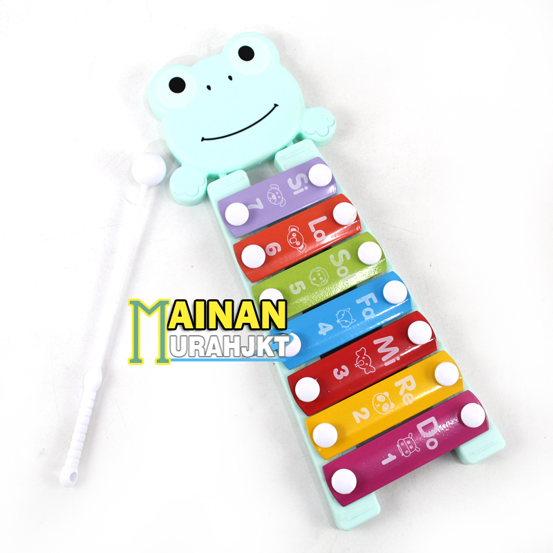 MAINANKEI MAINAN ANAK MURAH FROG MUSIC XYLOPHONE C3332 MAINAN ANAK MUSIK XYLOPHONE BENTUK KODOK LUCU