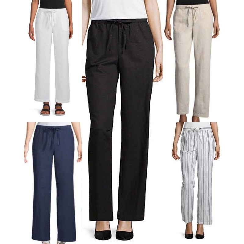 LIZ claiborne Wide Leg Drawstring Pants (2)