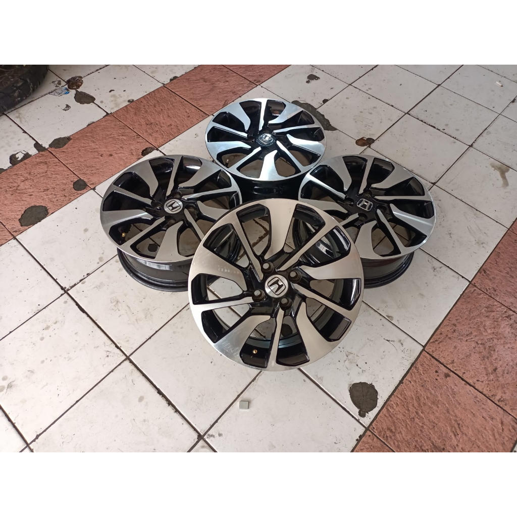 VELG BEKAS MOBIL REP BRIO RS RING 15X6 OFFSET 40 PCD 4X100 U/BRIO,AGYA,CALYA,SIRION
