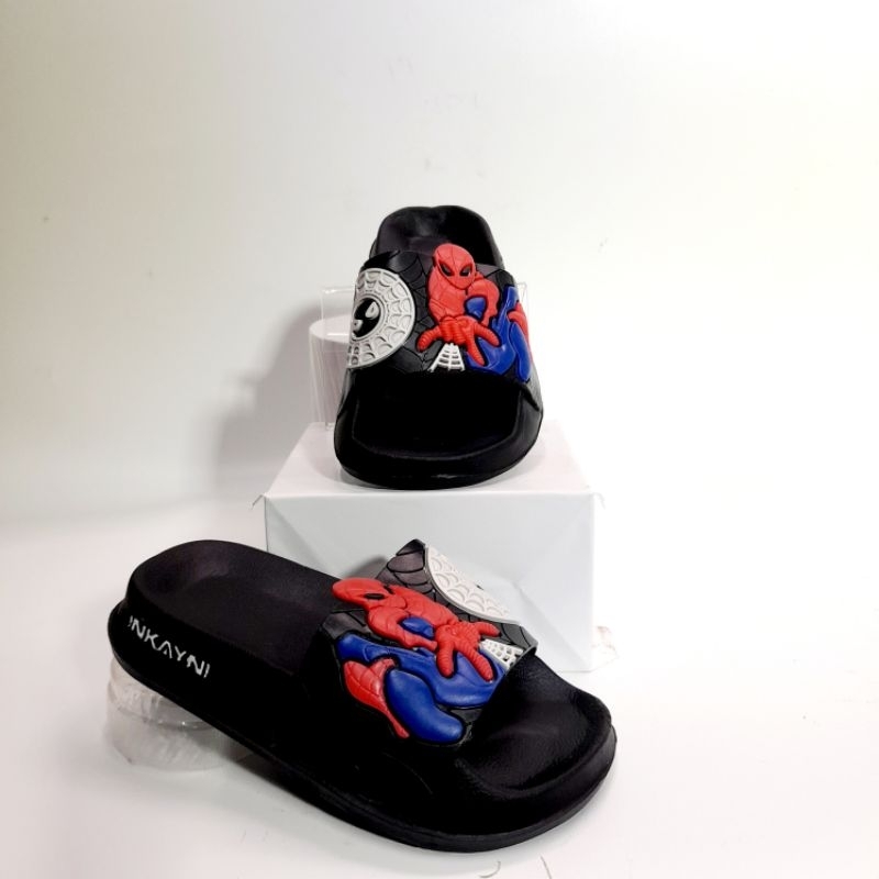 sandal anak slop laki-laki karakter spiderman 24-29