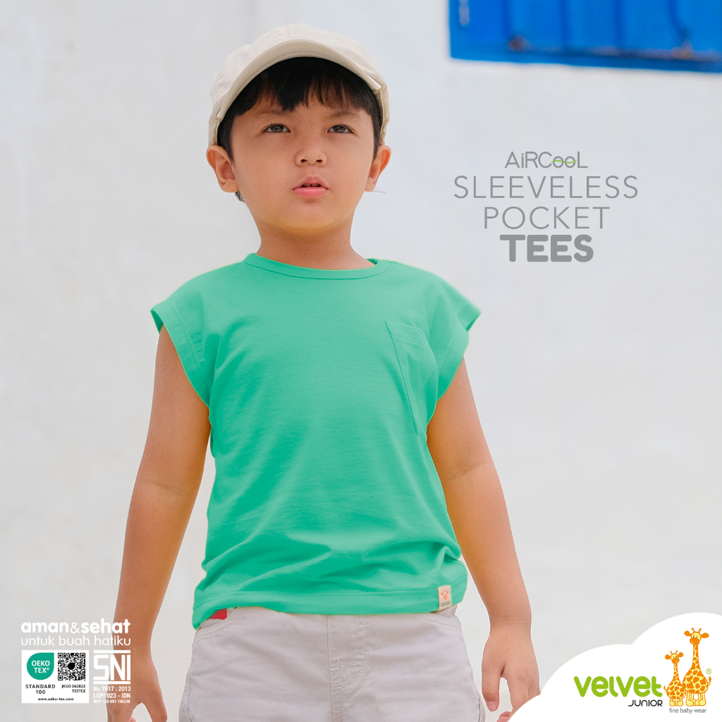 Velvet Junior Kaos Anak Laki-Laki - Sleeveless Pocket Tees - Florida Keys