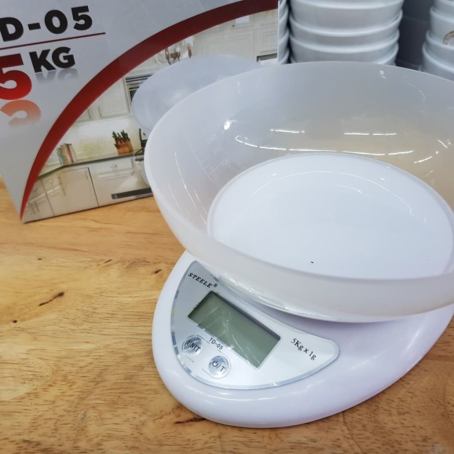 Timbangan Digital (Digital Kitchen Scale) 5KG D-05 STEELE