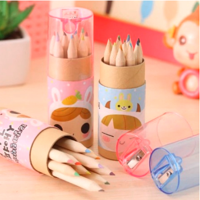 

DHIO - Pensil Warna 12in1 + Serutan Karakter Kemasan Tabung / Color Pencils Set 12 Warna Alat Menggambar Dan Mewarnai Pencil Colours Coloring Gambar Hadiah Kado Ulang Tahun Anak Unik Lucu Souvenir Goody Bag